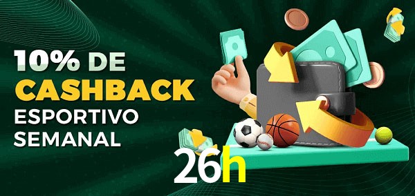 10% de bônus de cashback na 26h